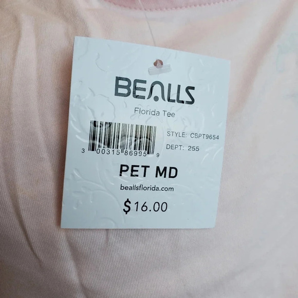 CORAL BAY | Petite Butterfly V-Neck Short Sleeve Top sz M - Picture 4 of 6